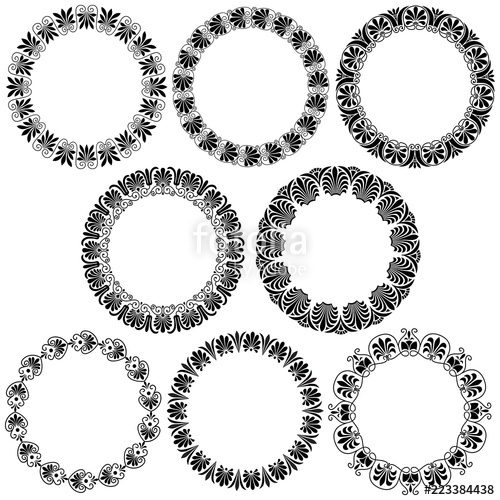Greek Ornamental Circle Frames Stock Image And Royalty Free 500x500 Greek Ornamental Circle Frames Stock Image And Royalty Free