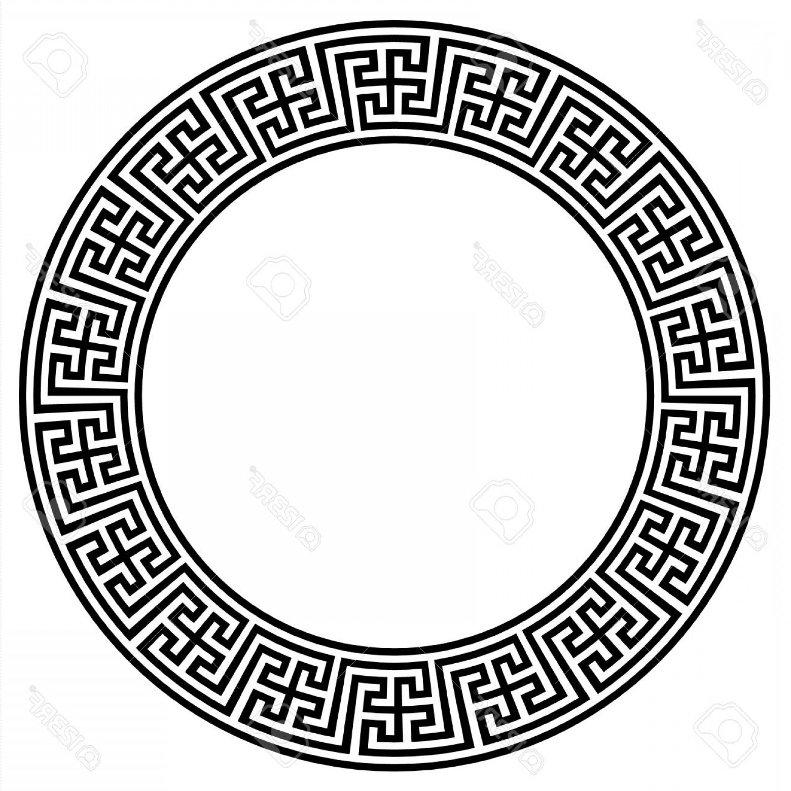 Photostock Vector Circular Vector Greek Ornament National 1560x1560 Photostock Vector Circular Vector Greek Ornament National