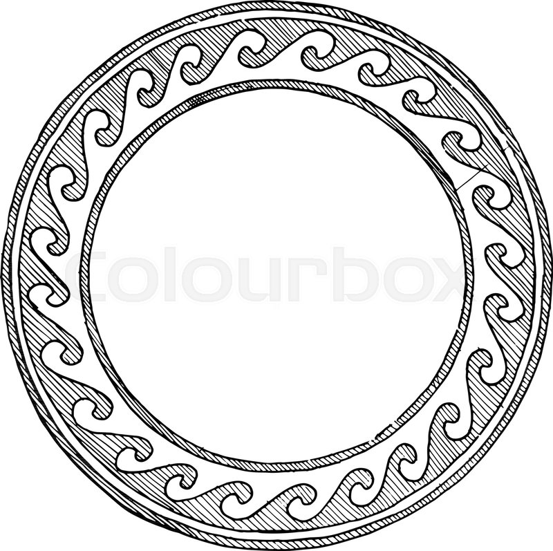 Round Greek Ornament With Wave Stock Vector Colourbox 800x797 Round Greek Ornament With Wave Stock Vector Colourbox