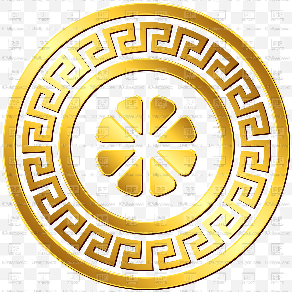 Traditional Golden Greek Ornament Vector Image Of Borders 1200x1200 Traditional Golden Greek Ornament Vector Image Of Borders