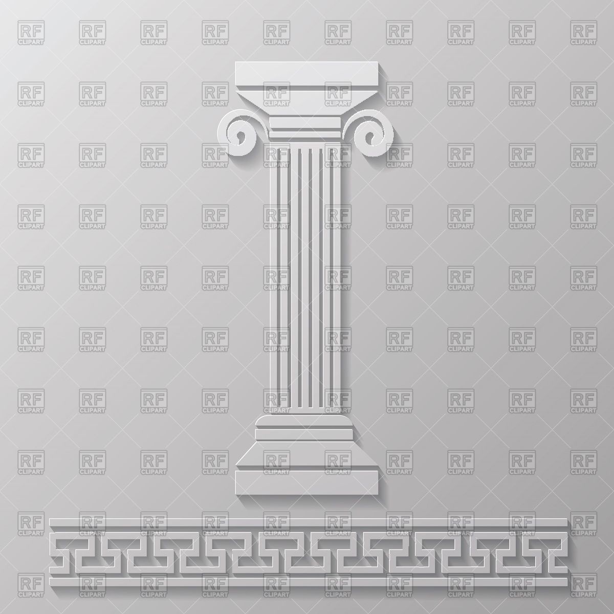 Плоские колонны римские
