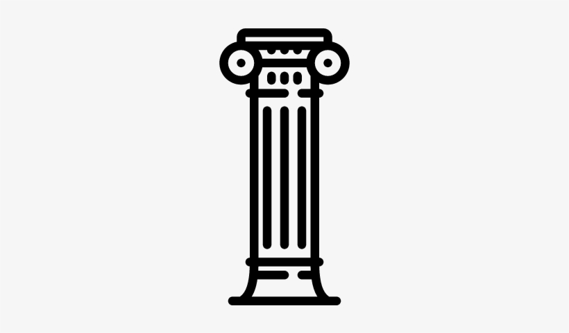 820x481 Greek Ionic Column Vector