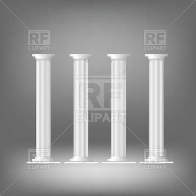 400x400 Greek Columns Vector Image Of Architecture, Buildings
