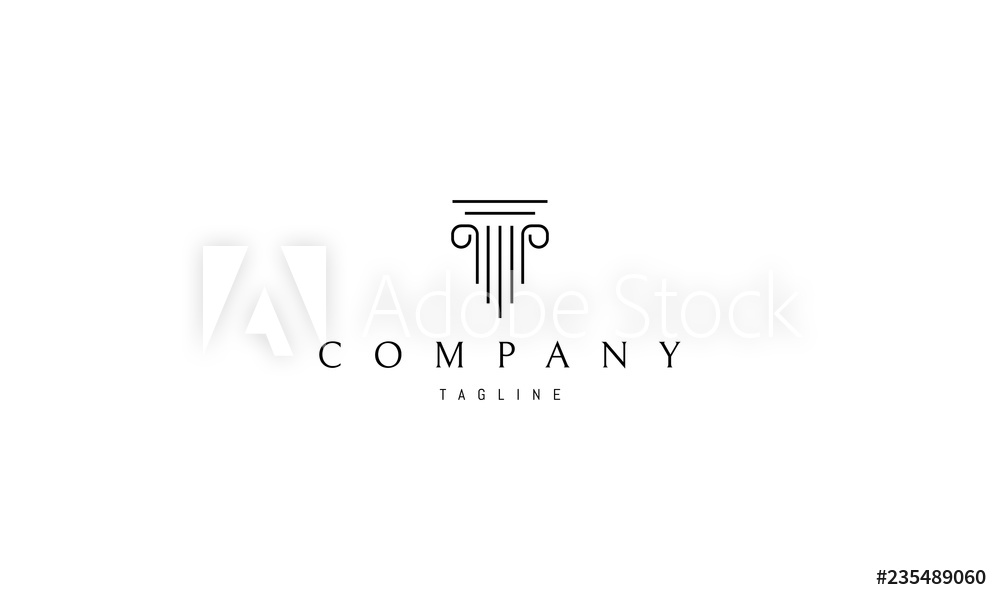 1000x600 Photo Art Print Greek Column Vector Logo Image Europosters