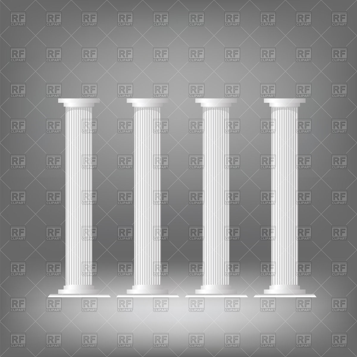 1200x1200 Greek Columns Vector Image Of Architecture, Buildings