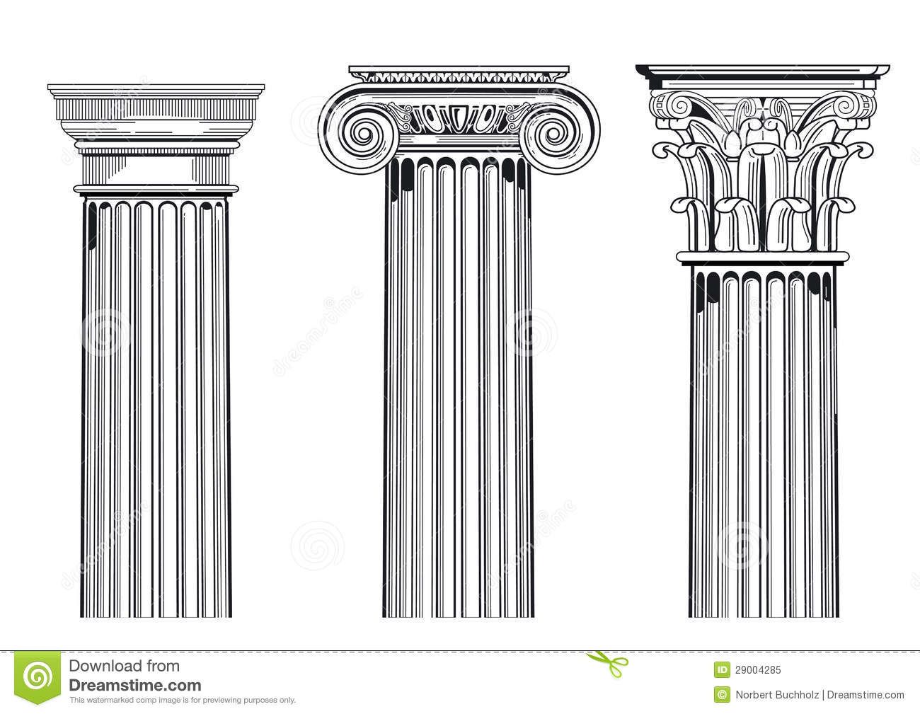 1300x1009 Huge Collection Of 'greek Pillar Drawing' Download More Than