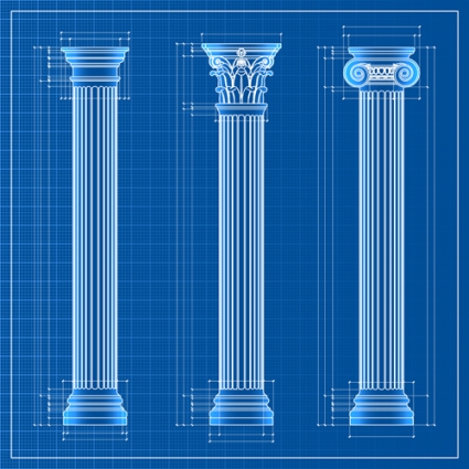 425x425 Vintage Columns Design Elements Vector Free Vectors Ui Download