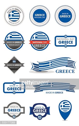 328x522 Made In Greece Seal Collection, Greek Flag