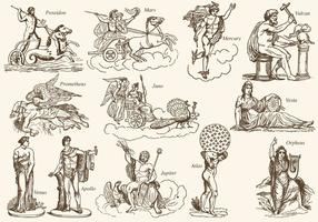 286x200 Greek Gods Free Vector Art