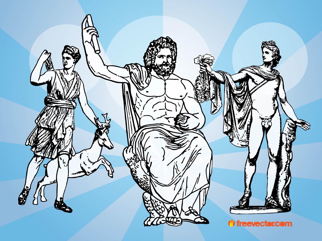 1024x768 Greek Gods Vectors