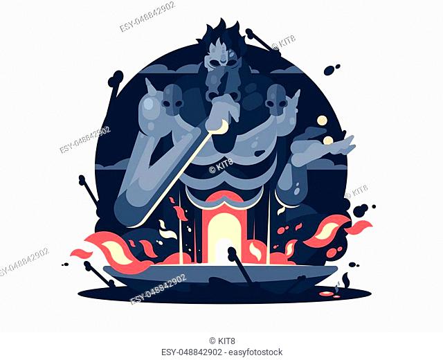 Greek God Hades Cartoon Illustration Stock Photos And Images Age 640x520 Greek God Hades Cartoon Illustration Stock Photos And Images Age