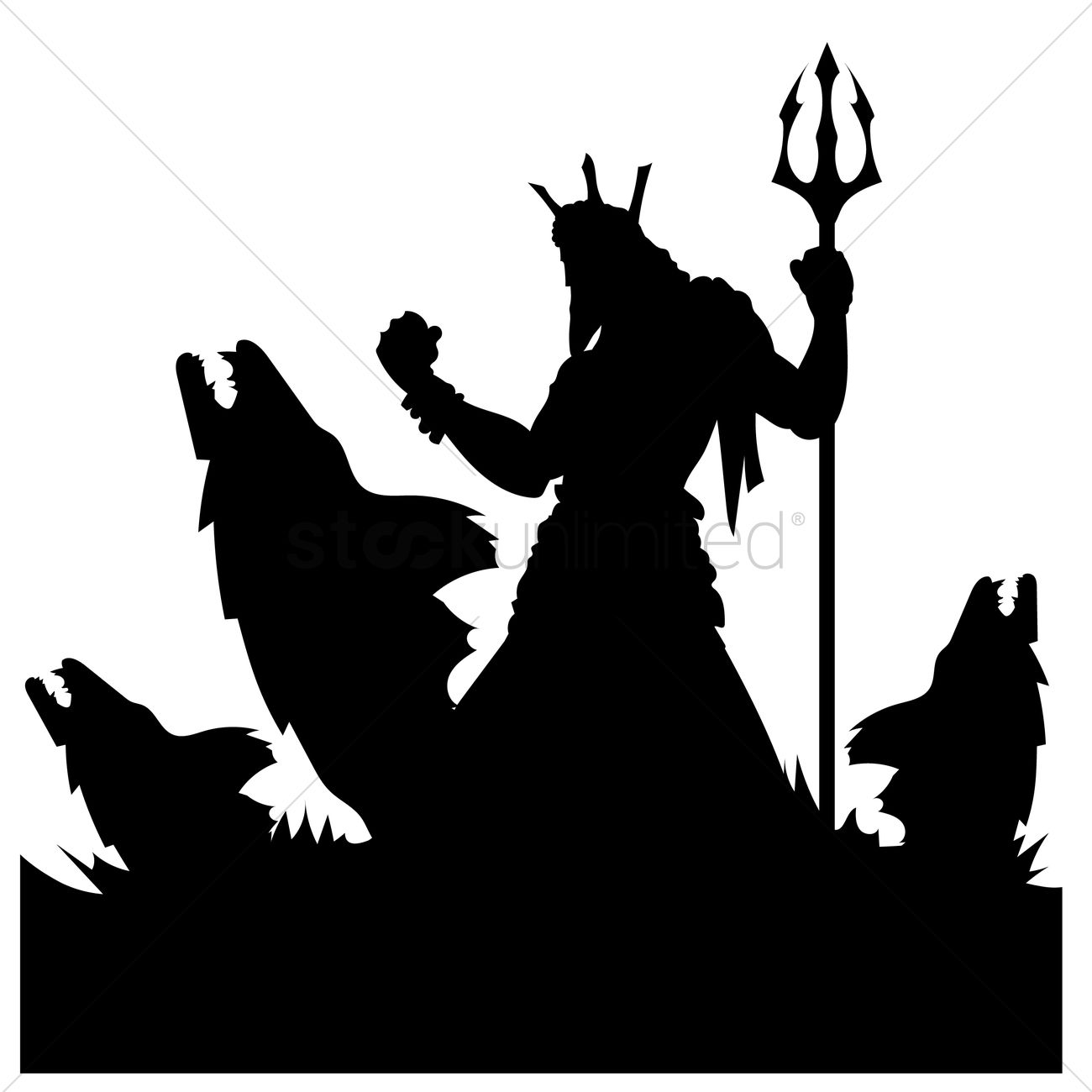 Greek God Poseidon Vector Image 1300x1300 Greek God Poseidon Vector Image