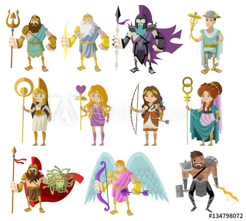 Olympian Roman And Greek Gods And Goddesses 500x449 Olympian Roman And Greek Gods And Goddesses
