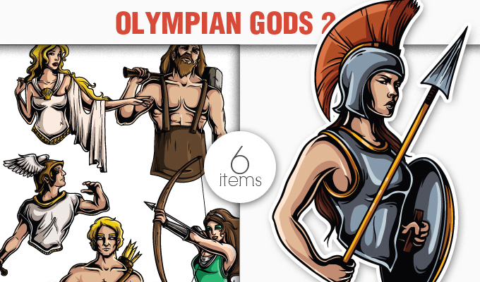 Greek Mythological Olympian Gods Vector Pack 680x400 Greek Mythological Olympian Gods Vector Pack