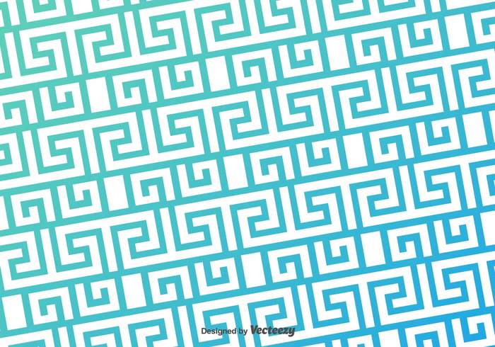 700x490 Greek Key Blue Pattern Vector Background