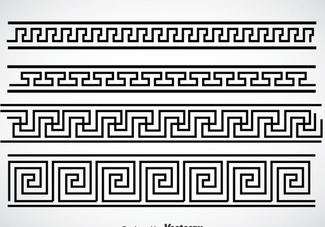 632x443 Greek Key Black Border Vector Sets Free Vector Download