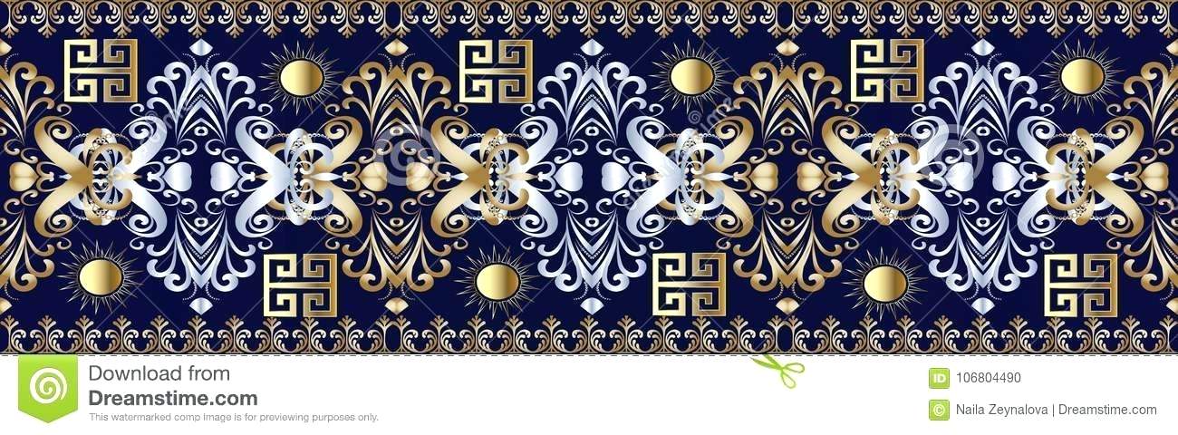 1300x480 Greek Key Pattern