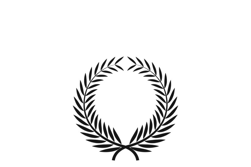 800x533 Greek Prize Wreath With Laurel Leaves Vector Icon