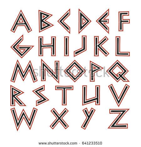 Vector English Alphabet In The Ancient Greek Style The Letters 450x470 Vector English Alphabet In The Ancient Greek Style The Letters