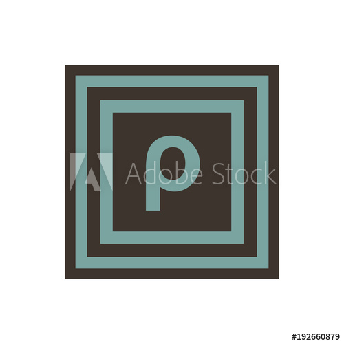 Vector Symbol Of Small Letter Rho From The Greek Alphabet 500x500 Vector Symbol Of Small Letter Rho From The Greek Alphabet