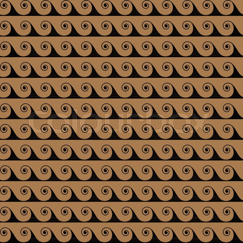 800x800 Gold Waves Lines Seamless Vector Greek Stock Vector Colourbox