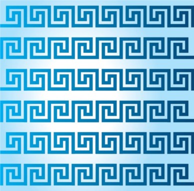 388x383 Greek Pattern Background Vector Free Download