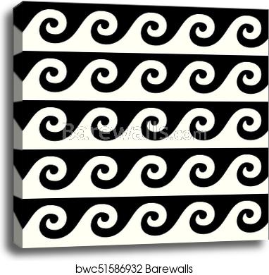 382x390 Greek Pattern Vector Seamless Design, Ancient Vase Waves Wallpaper