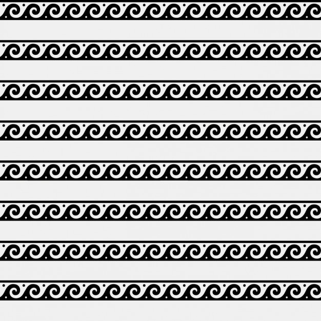 626x626 Greek Wave Ornament Pattern Vector Free Download