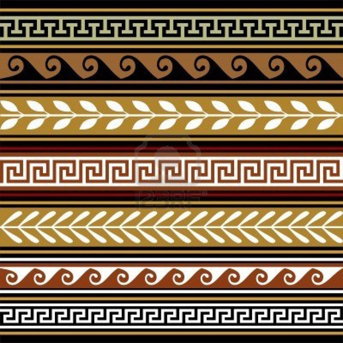 1200x1200 Stock Vector Silk In Greek Pattern, Vector