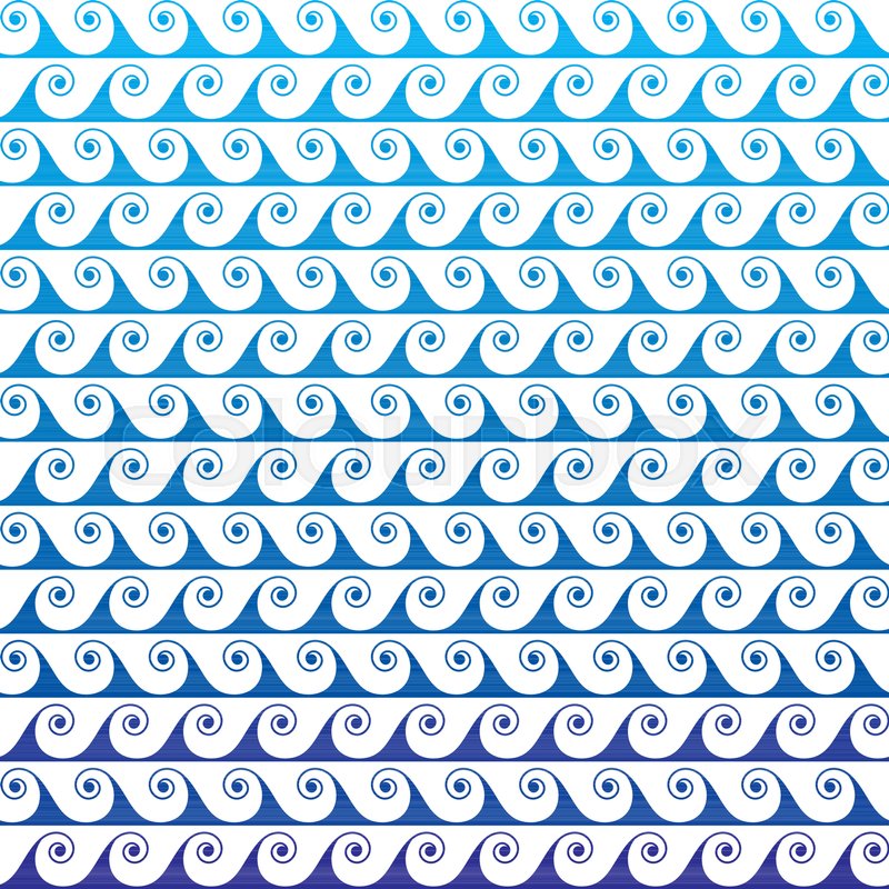 800x800 Blue Waves Lines Seamless Vector Greek Stock Vector Colourbox