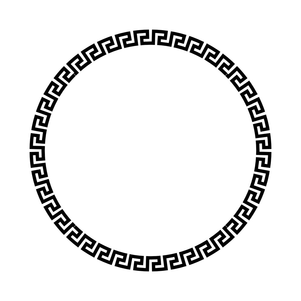 Греческий орнамент по кругу