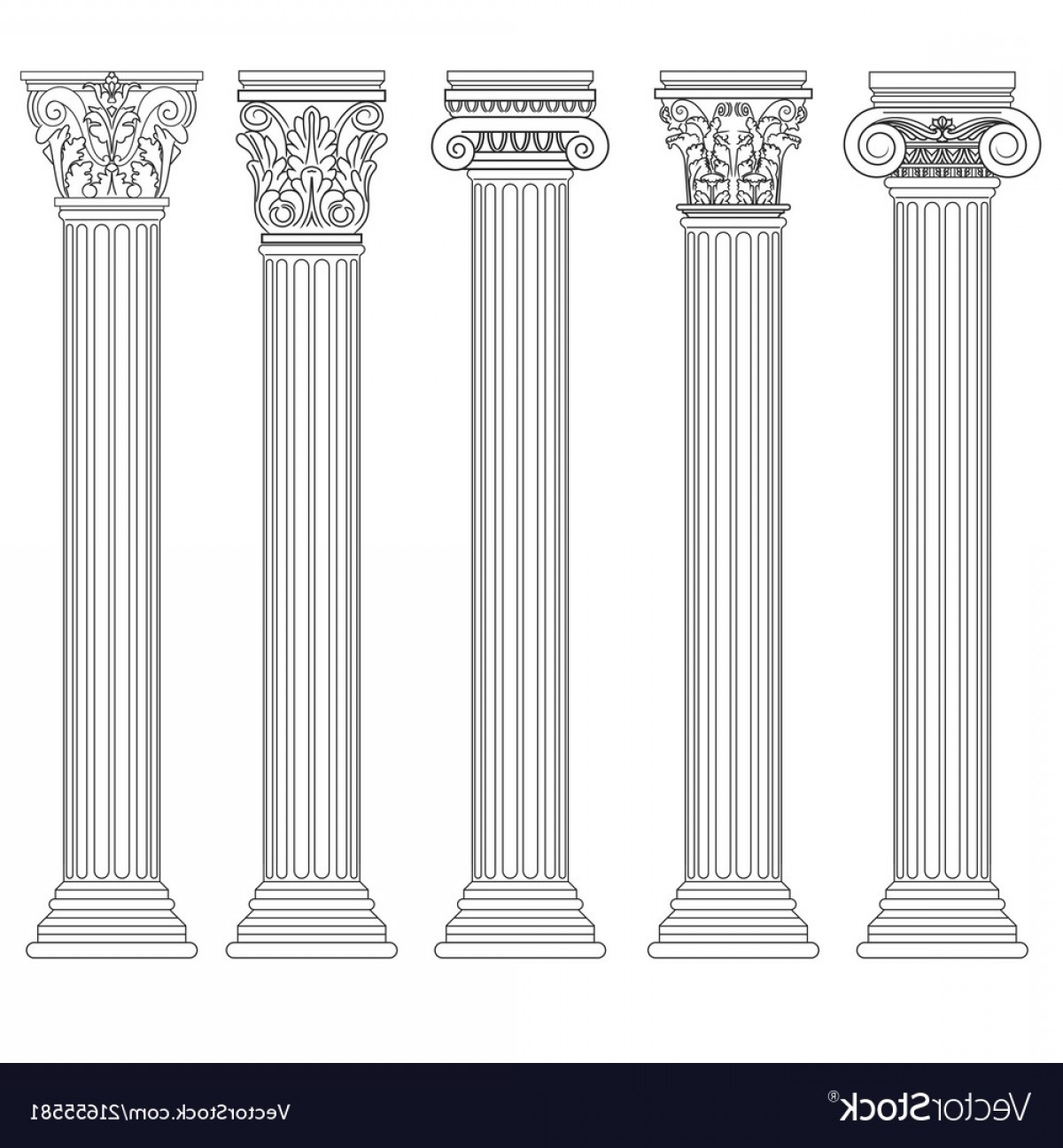 Greek Pillar Vector at Collection of Greek Pillar