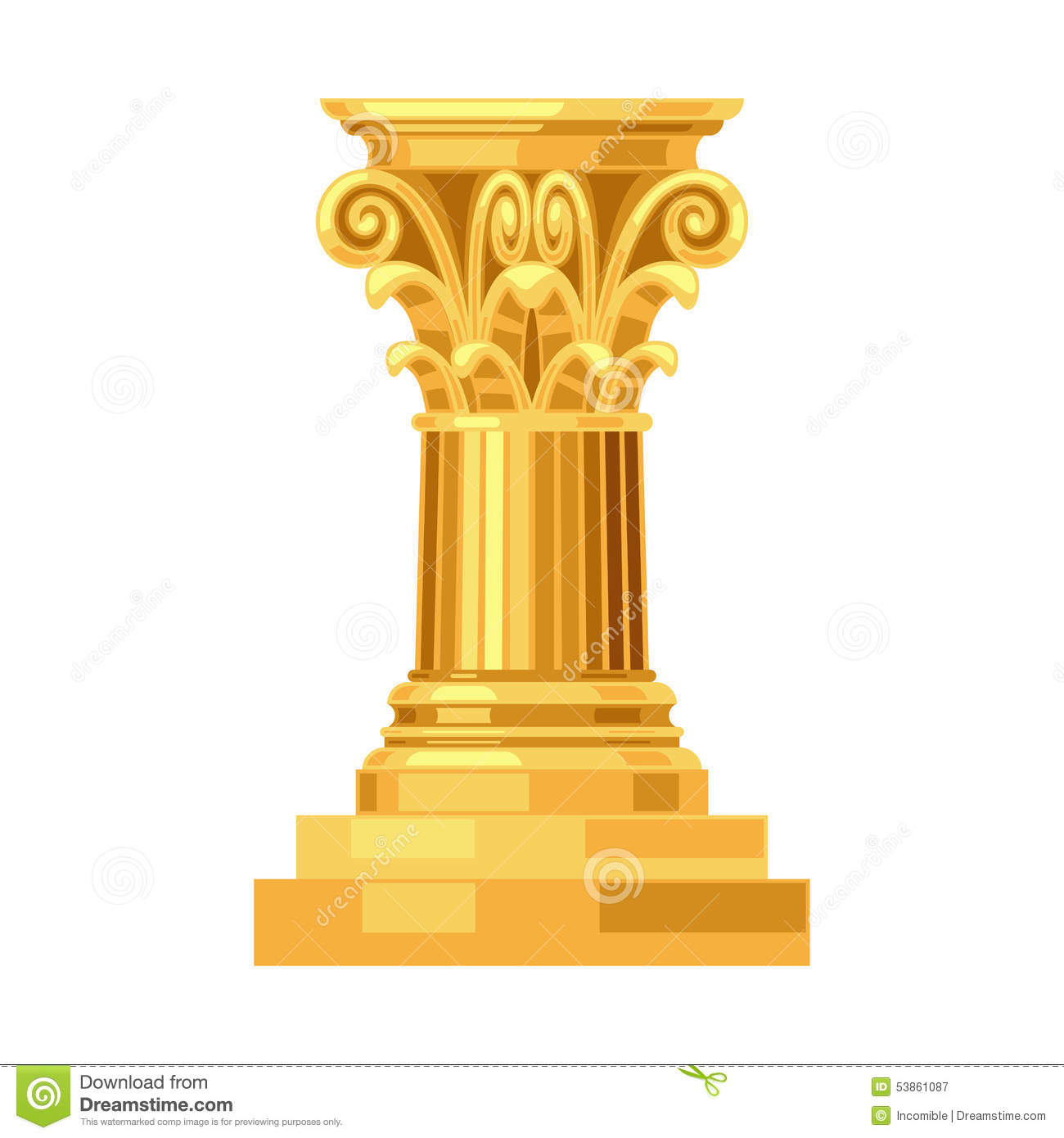 1300x1390 Temple Pillars Clipart