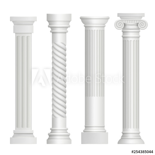 500x500 Antique Column Historical Greek Pillars Ancient Building