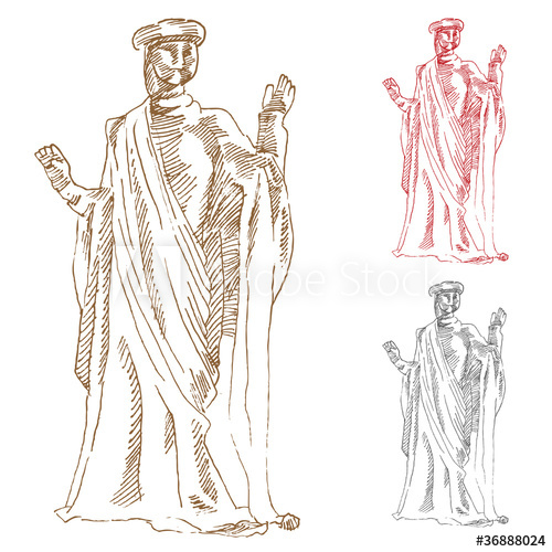 500x500 Classic Greek Statue