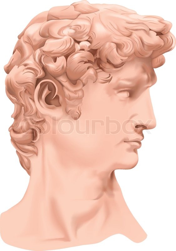 563x800 Vector The Statue Of David Stock Vector Colourbox