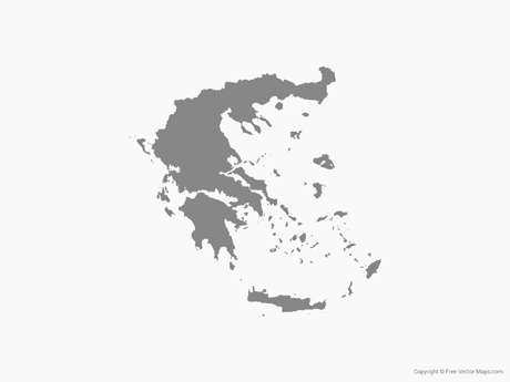 460x345 Vector Maps Of Greece Free Vector Maps