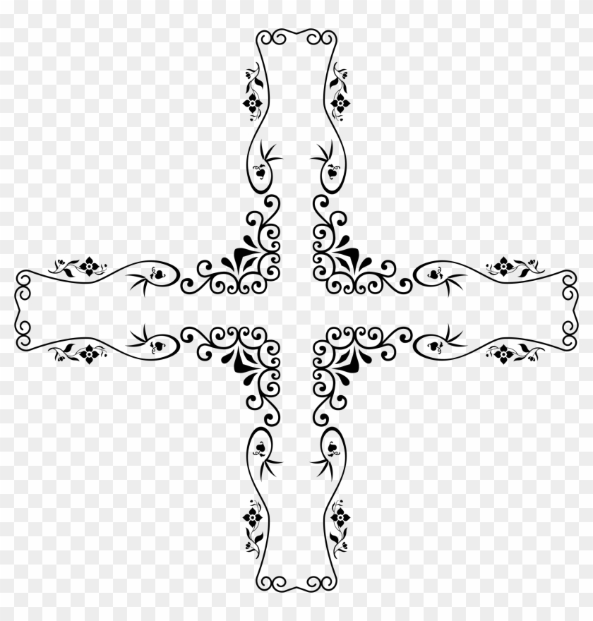 840x880 Decorative Vintage Style Cross