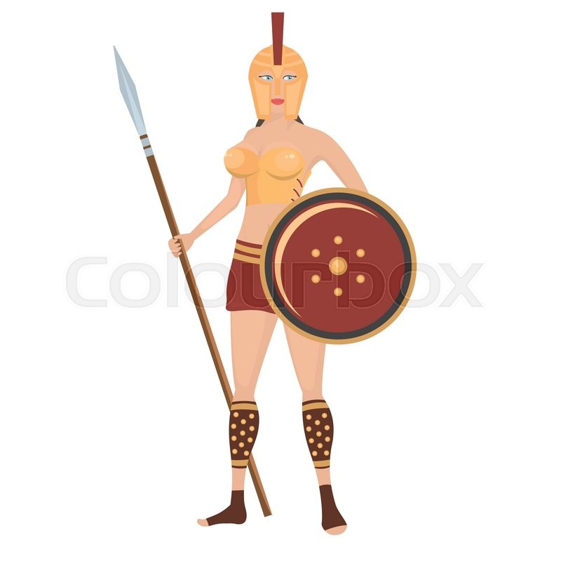 Greek Warrior Vector