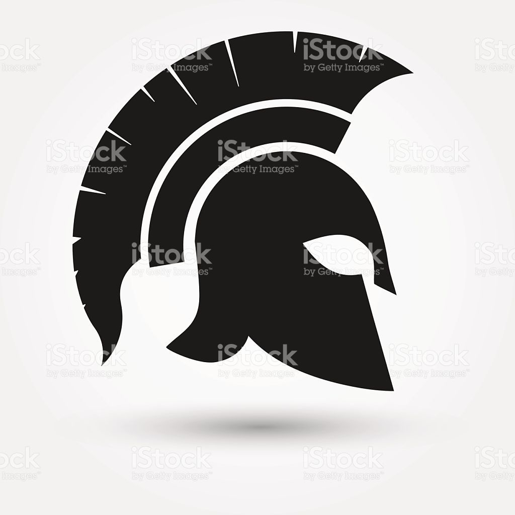 1024x1024 Spartan Helmet Silhouette, Greek Warrior