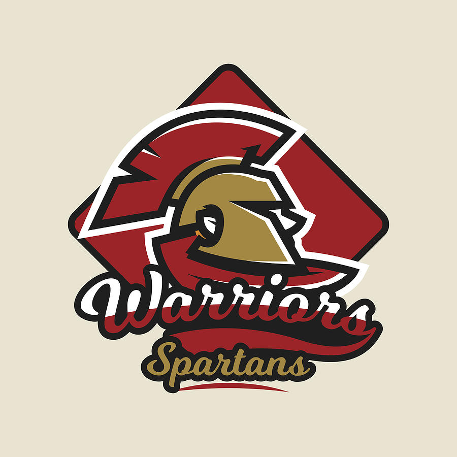 900x900 Colorful Symbol, Emblem, Spartan Helmet And Cloak, Ancient Greek