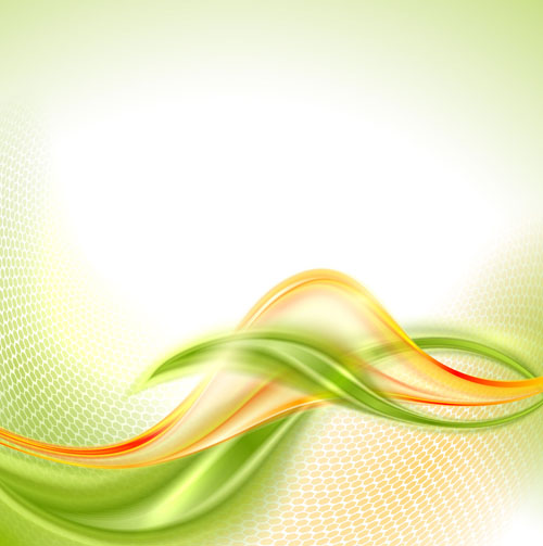 500x503 Abstract Wavy Green Eco Style Background Vector Free Download