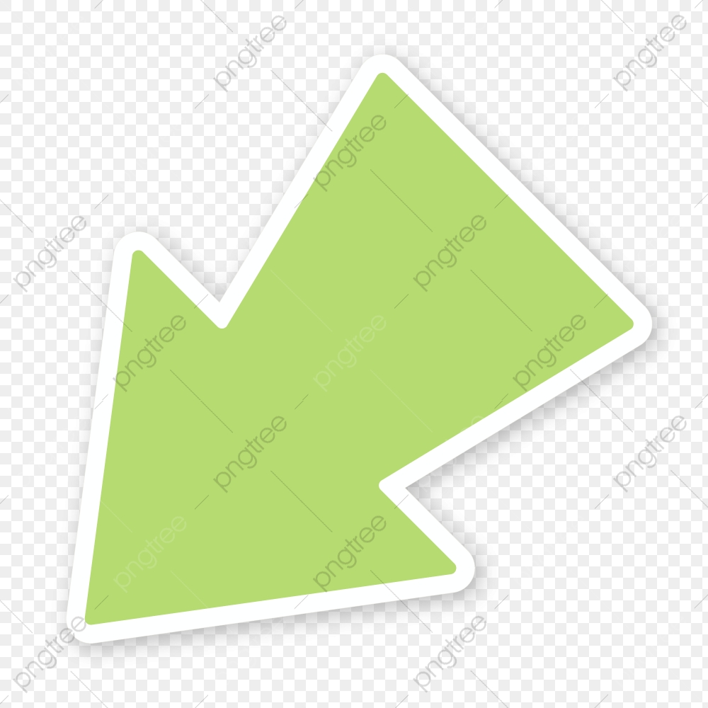 1000x1000 Green Arrow Hand Symbol Colour, Pointer, Hand, Simple Png