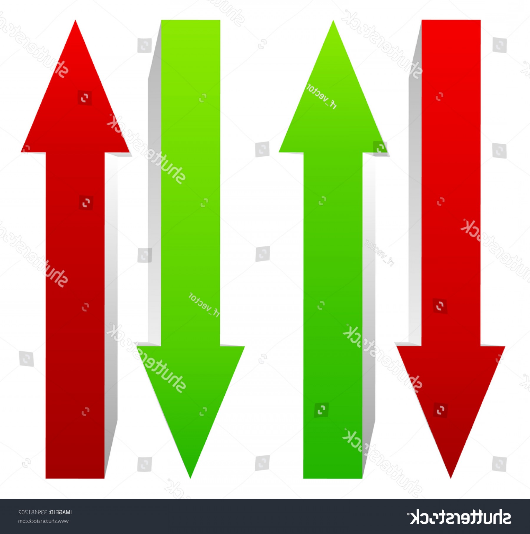 1800x1814 Green Red Down Arrow Vector Geekchicpro