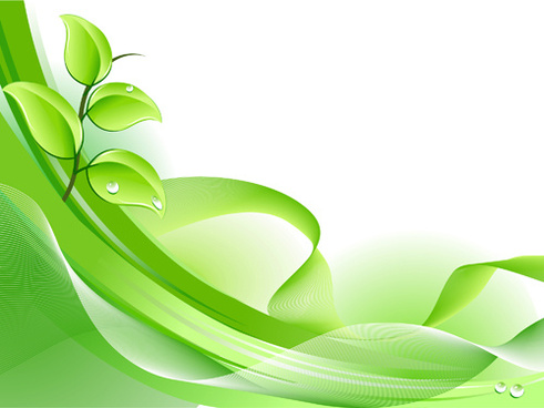 491x368 Fresh Green Banner Background Free Vector Download