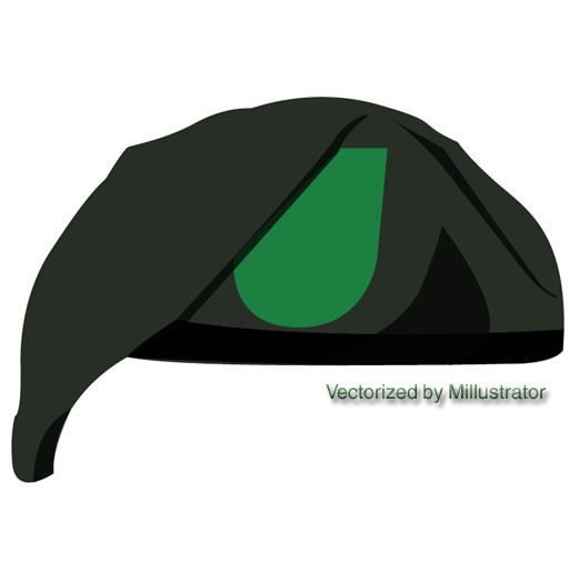 521x507 Green Beret Vector Graphic