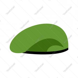300x300 Beret Military Green Soldiers Cap Army Hat War Vector Handandbeak