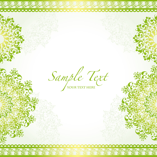 500x500 Green Border With Decor Background Vector Free Download
