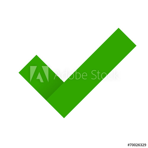 500x500 Green Check Mark Vector