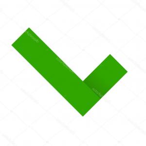 300x300 Stock Photo Green Check Mark Tick Symbol Icon Vector Illustration